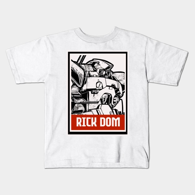 rick dom Kids T-Shirt by kimikodesign